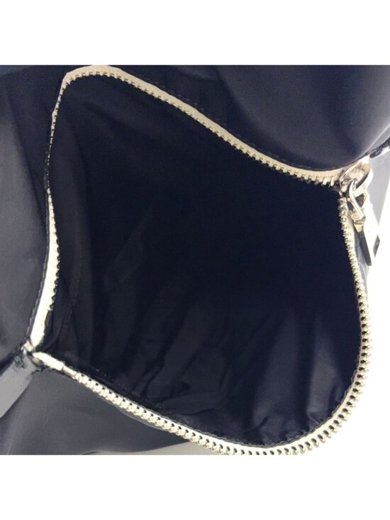 Prada Tessuto Leather Nylon Black Backpack Silver main image 4